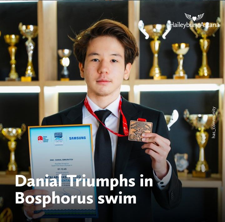 Haileybury Astana student Danial shines in the Bosphorus Cross-Continental Swim